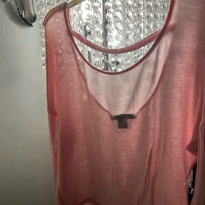 American Dream Light Pink Sheer Tee
